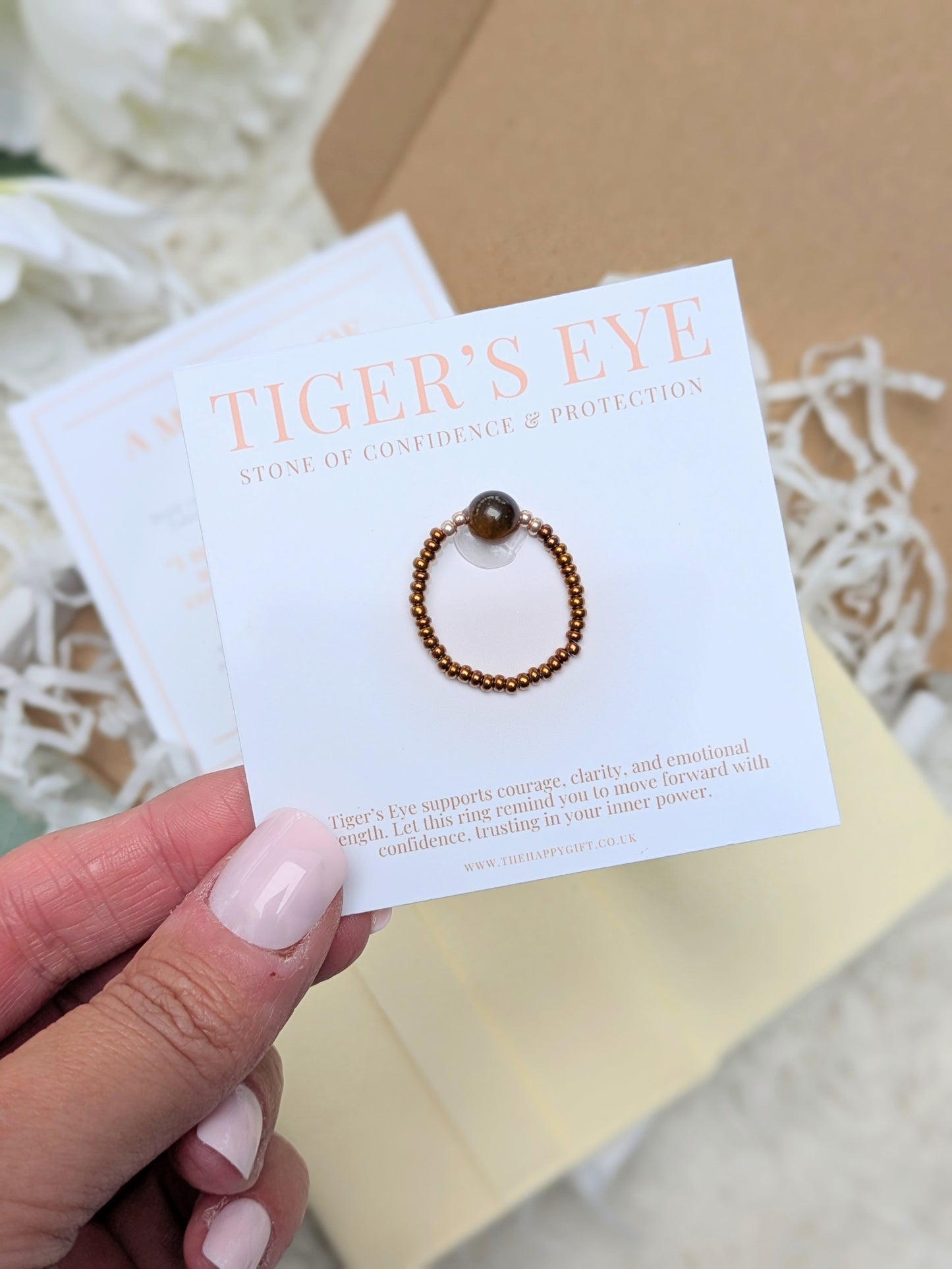 Tiger's Eye Crystal Ring
