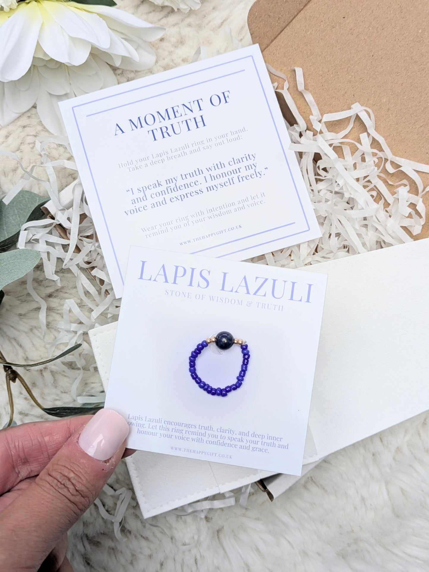 Lapis Lazuli Crystal Ring