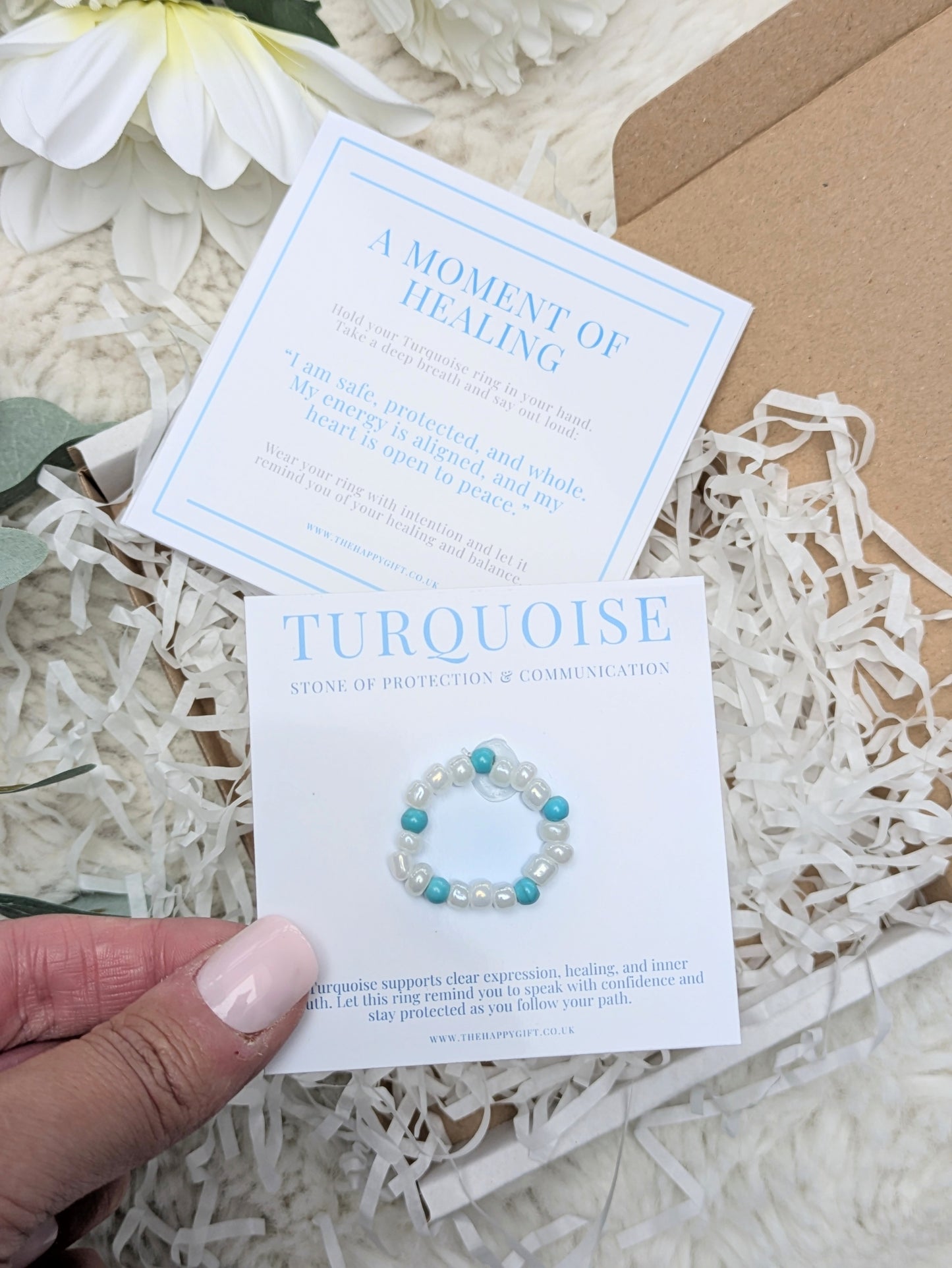 Turquoise Crystal Ring
