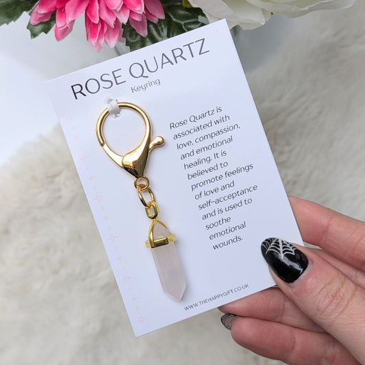 Rose Quartz Keyring image 0
