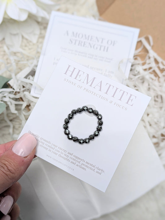 Hematite Crystal Ring