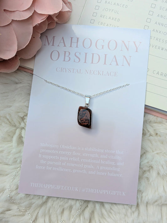 Mahogany Obsidian Necklace image 0