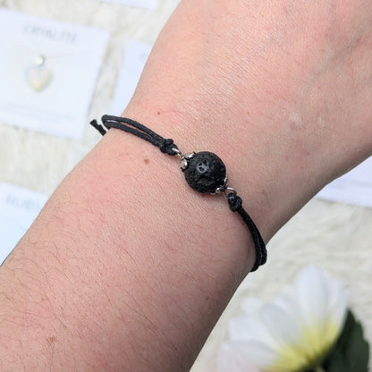 Lava Bead Corded Bracelet image 1