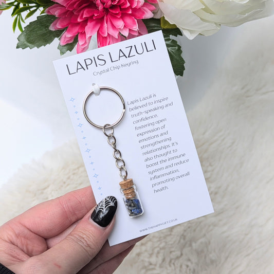 Lapis Lazuli Crystal Jar Keyring image 0